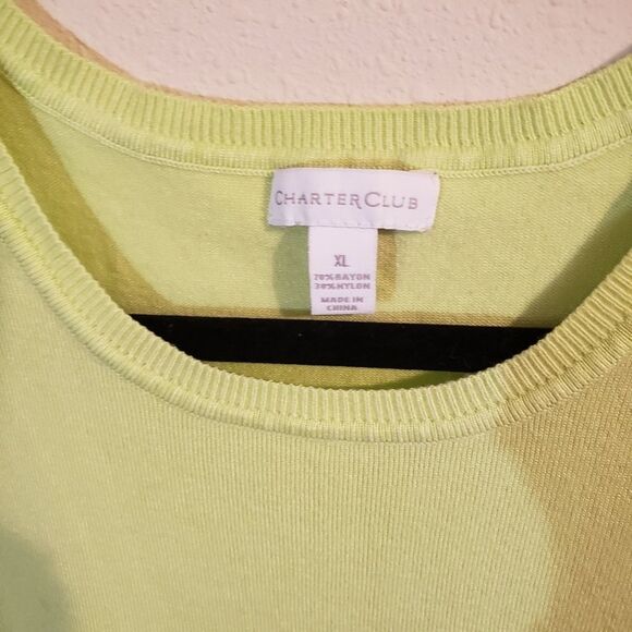 Charter sweater tank XL short green - Picture 2 of 3